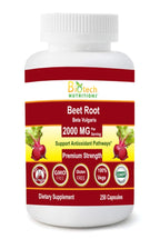 Biotech Nutritions Beet Root Beta Vulgaris 2000 mg - 250 Capsules