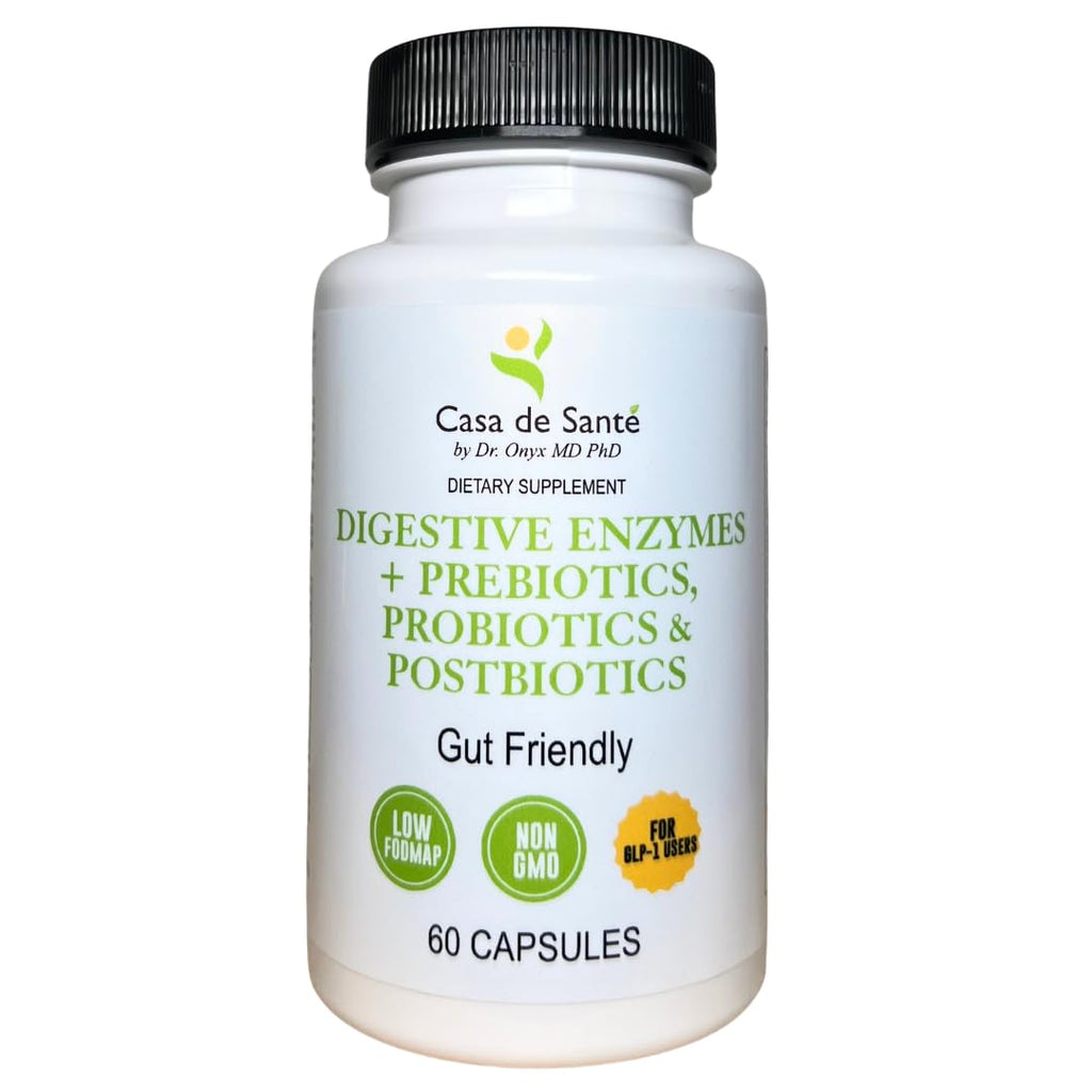 Casa de Sante FODMAP Digestive Enzymes with Probiotics - 60 Vegetarian Capsules