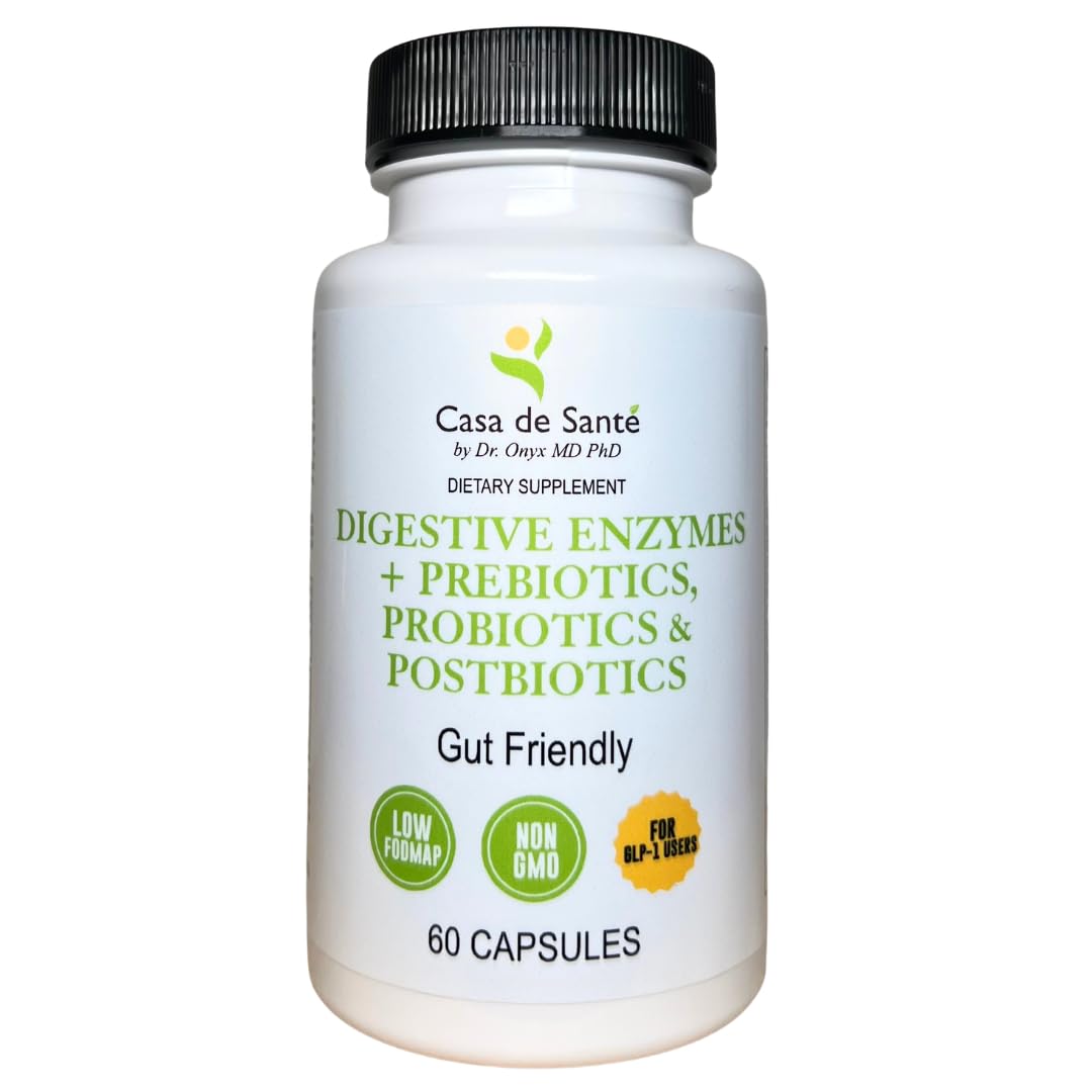 Casa de Sante FODMAP Digestive Enzymes with Probiotics - 60 Vegetarian Capsules