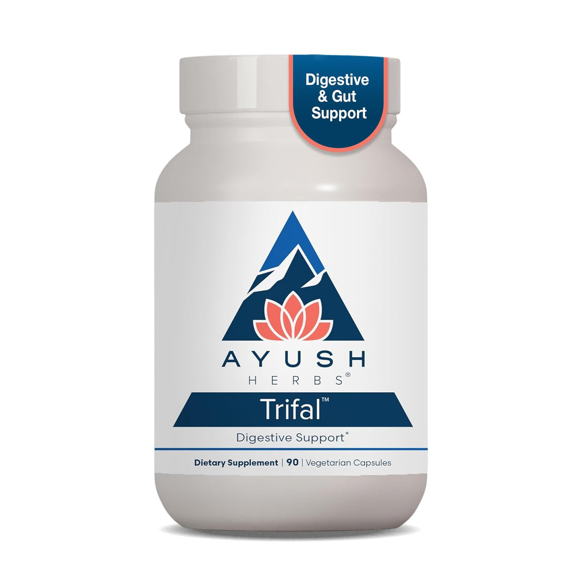 Ayush Herbs Trifal Digestive Support with Amla - 90 Capsules