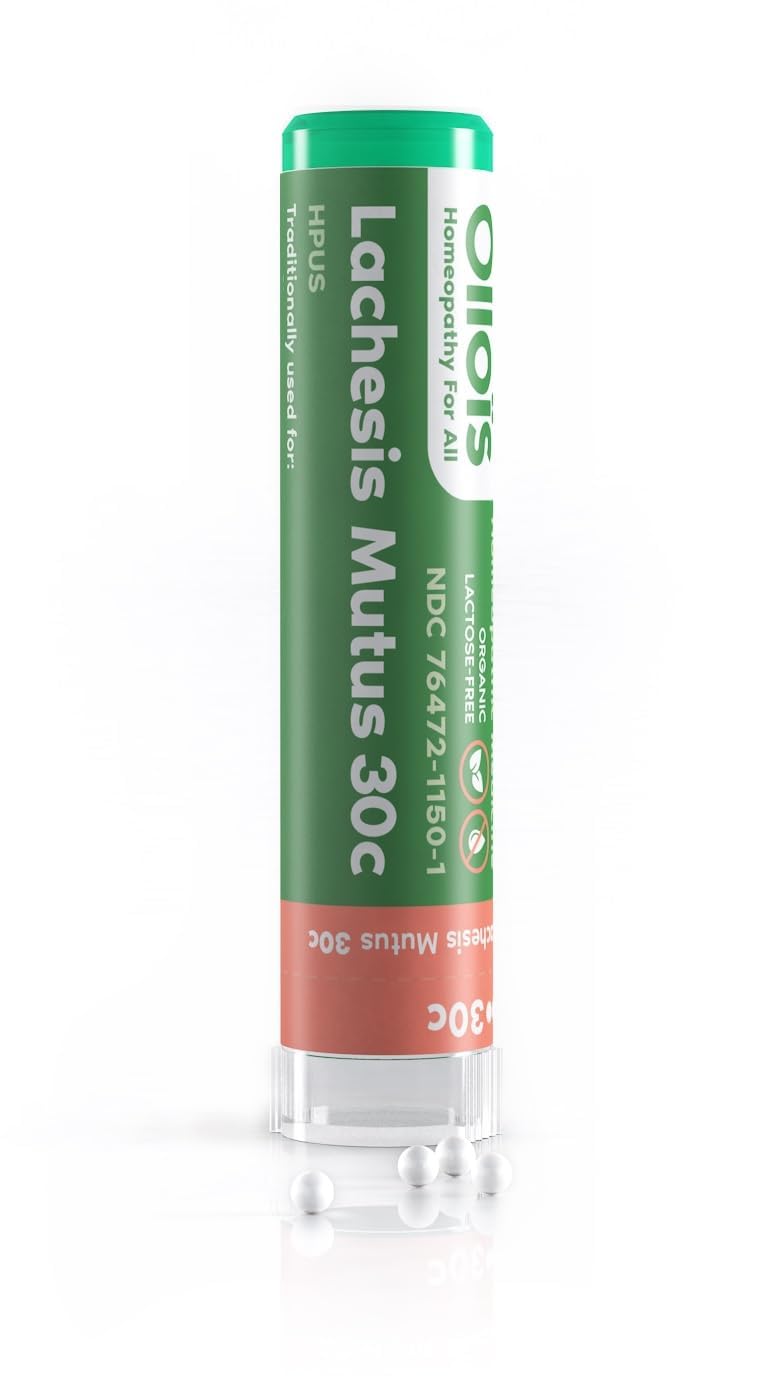 OLLOÏS Lachesis Mutus 30C Homeopathic Medicine - 80 Pellets