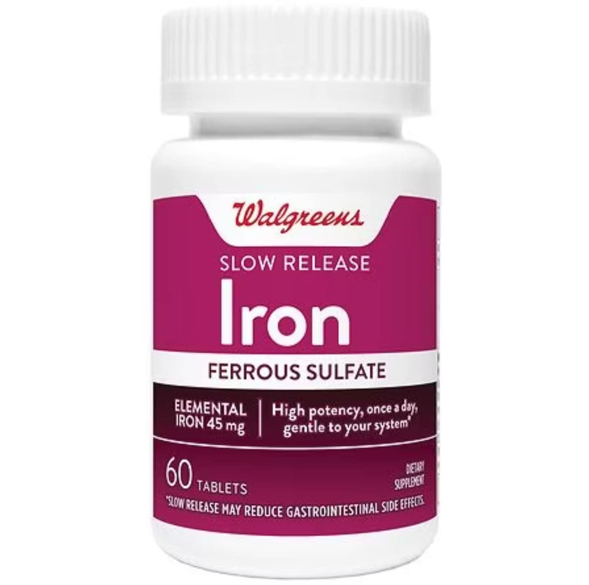 Outccogo Iron Slow Release 45mg Ferrous Sulfate - 60 Tablets