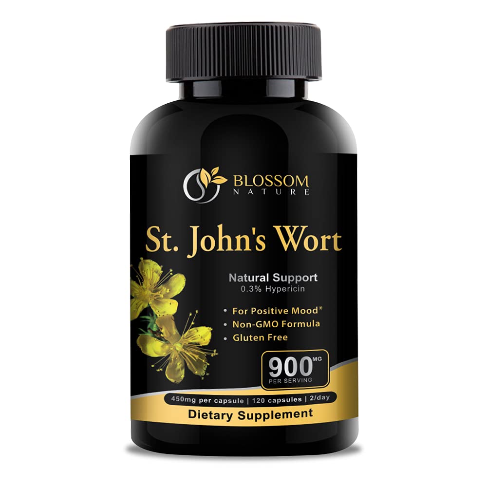 Blossom Nature St. John's Wort 900mg Mood Support - 120 Capsules