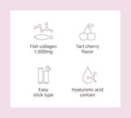 Mippeum Tart Cherry Collagen Jelly Stick with Fish Collagen - 15 Sticks - image 6