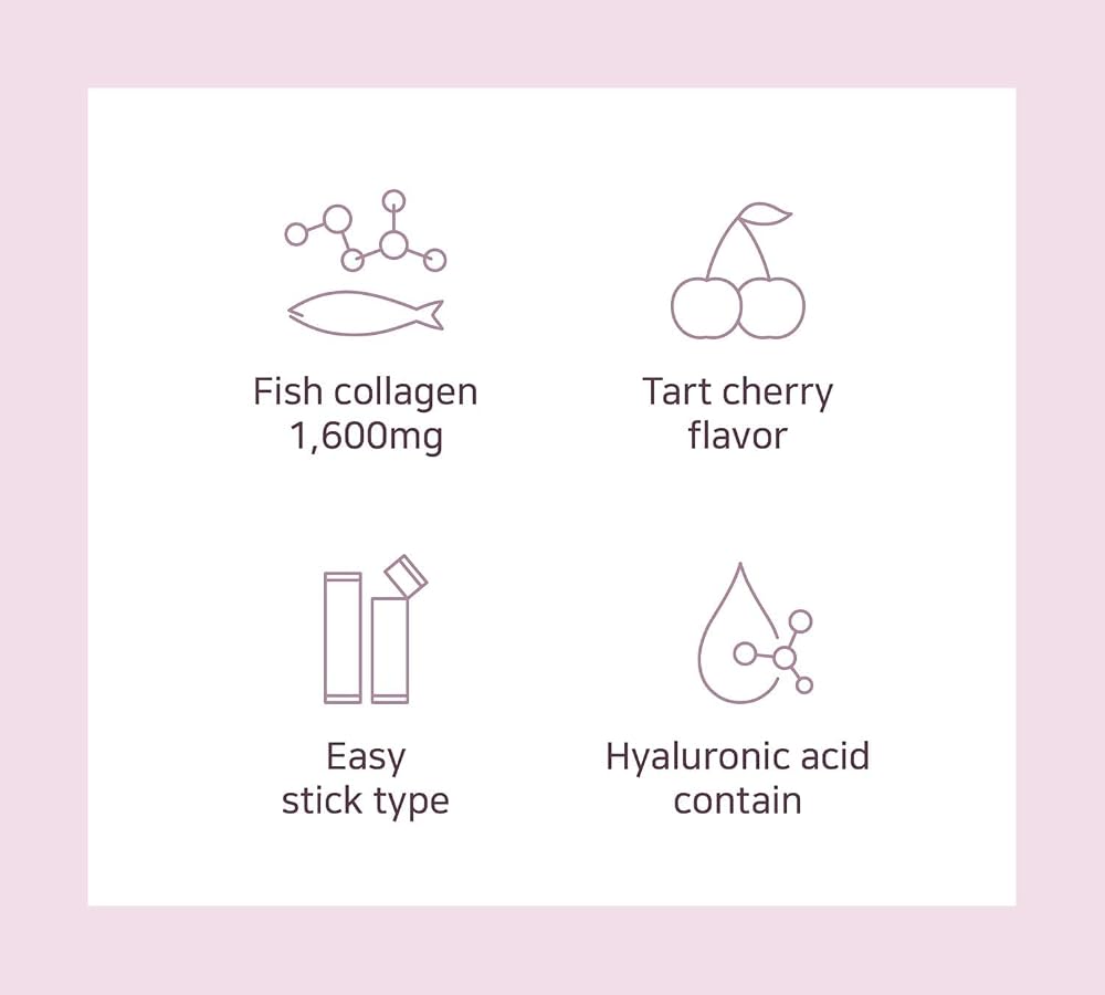 Mippeum Tart Cherry Collagen Jelly Stick with Fish Collagen - 15 Sticks - image 6