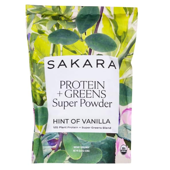 SAKARA Protein + Greens Powder Vanilla - 30 Servings