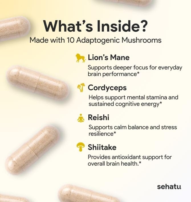 SEHATU Clarity Plus Cognitive Wellness Supplement - 60 Capsules - image 3