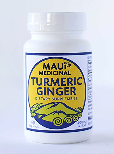 Maui Medicinal Herbs Turmeric Ginger 400mg - 60 Vegetarian Capsules