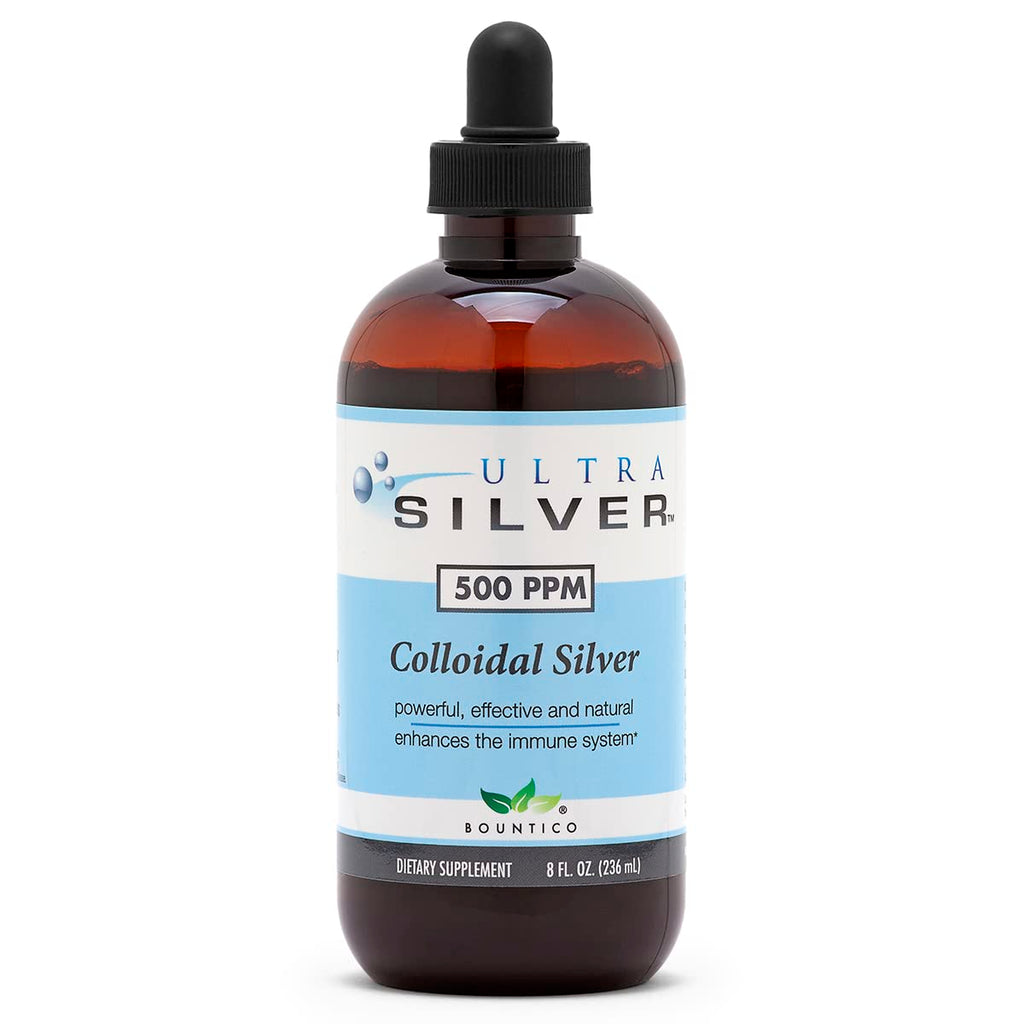 Ultra Silver Colloidal Silver 500 PPM Mineral Supplement - 8 oz