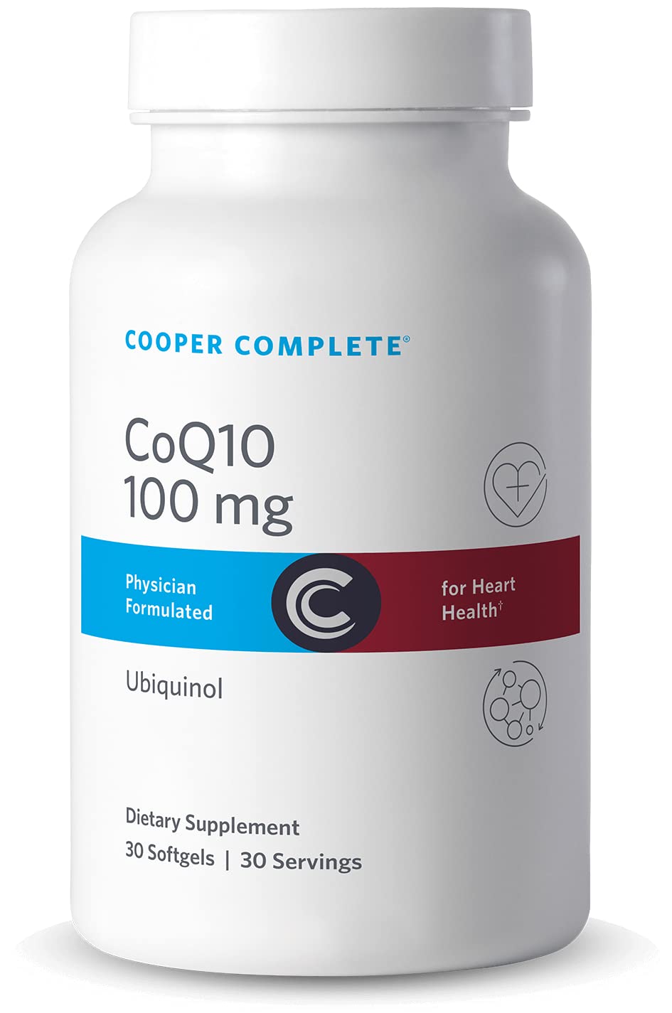 Cooper Complete Ubiquinol CoQ10 100 mg Cellular Energy - 30 Softgels