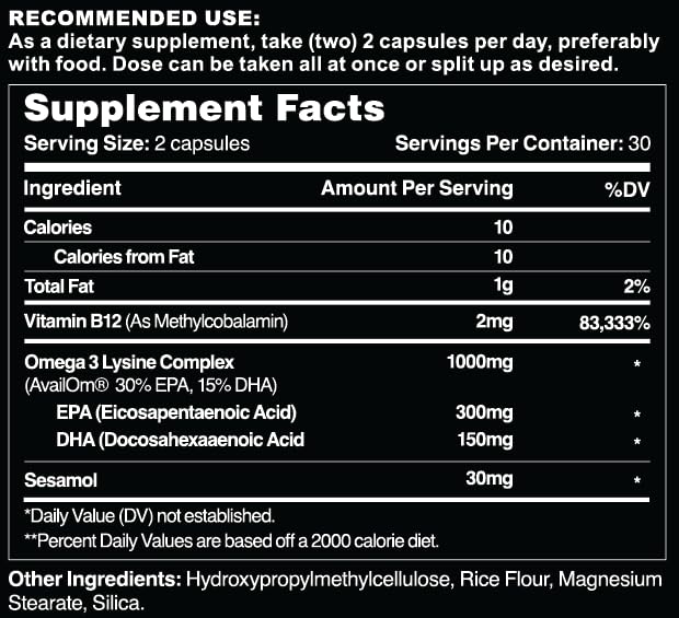 Leviathan Nutrition Omega 3 Fish Oil Capsules Heart & Brain Support - image 2