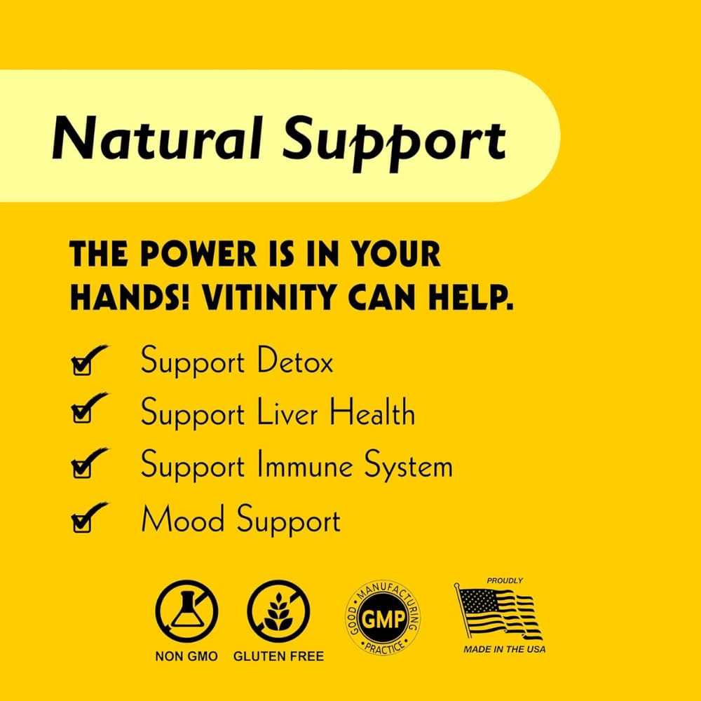 VITINITY Anti-Alcohol Drink Support & Cleanse Supplements - Craving