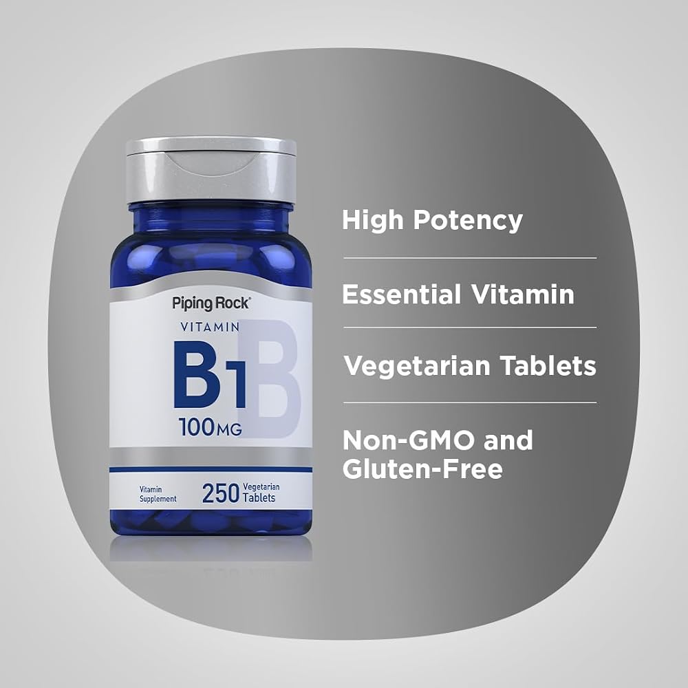 Piping Rock Vitamin B1 100mg - 250 Tablets - image 4