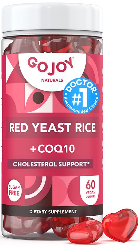 GOJOY Naturals Red Yeast Rice with CoQ10 Gummies - 60 Count
