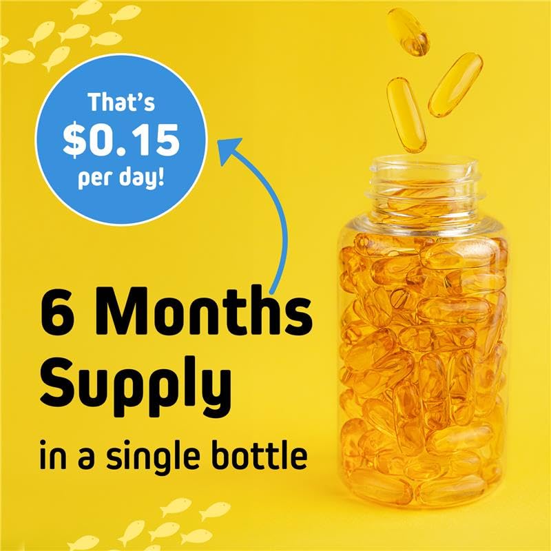 Herbtonics Omega-3 Fish Oil 1250mg EPA 450 DHA 300 - 180 Softgels - image 2