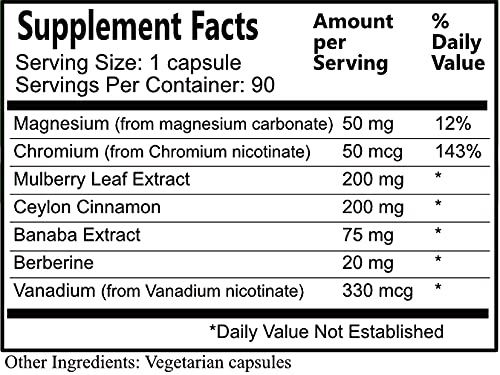Daily Manufacturing Carbo-Care Metabolic Health - 90 Vegetarian Capsules - image 2