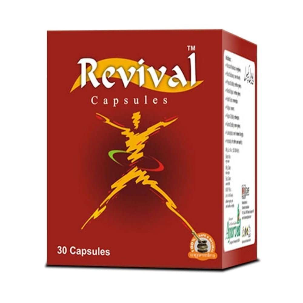 Ayush Remedies Revival Capsules with Ashwagandha & Saffron - 60 Capsules