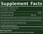 Herbmood Silymarin Milk Thistle Liver Detox Capsules