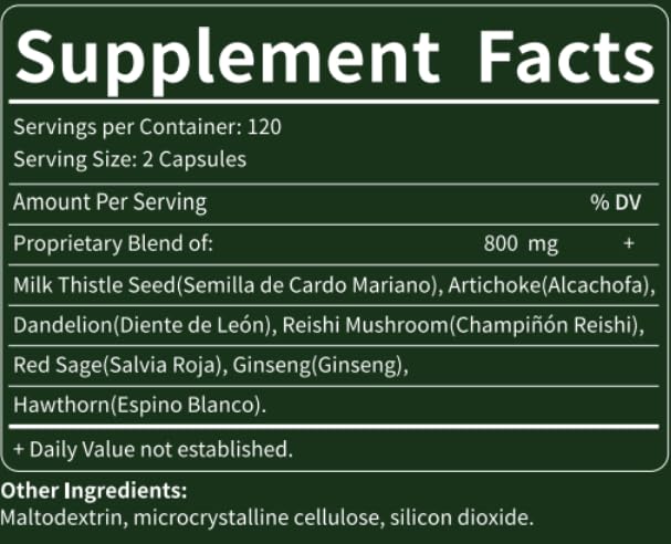 Herbmood Silymarin Milk Thistle Liver Detox Capsules