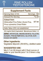 Secrets of the Tribe Pine Pollen Testosterone Alcohol-Free Extract