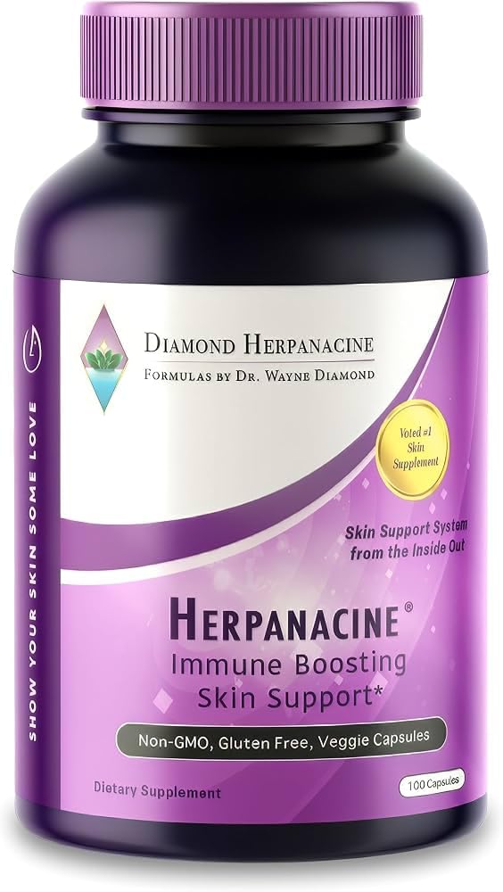 Herpanacine Diamond Natural Skin & Immune Vitamin Complex - 100 Capsules