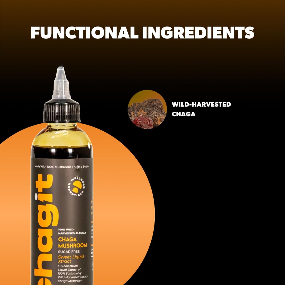 Chagit SLX Pure Chaga Mushroom Liquid Extract - 8 Fl Oz - image 2