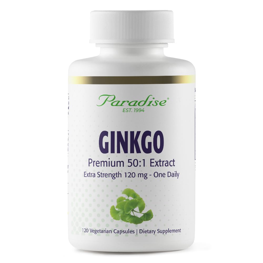 Paradise Herbs & Essentials Ginkgo Biloba Extract Vegan Non-GMO