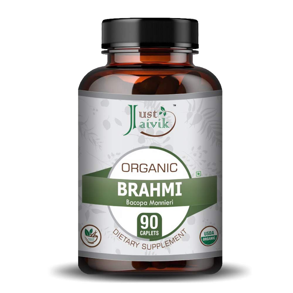 Just Jaivik Organic Brahmi Tablets 750 mg - 90 Tablets - image 2