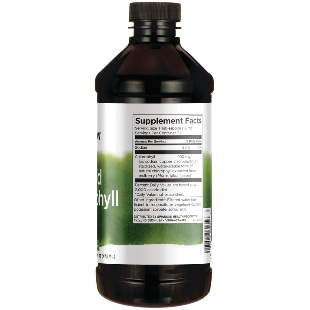 Swanson Liquid Chlorophyll Natural Energy & Immune Support - 32 fl oz - image 2