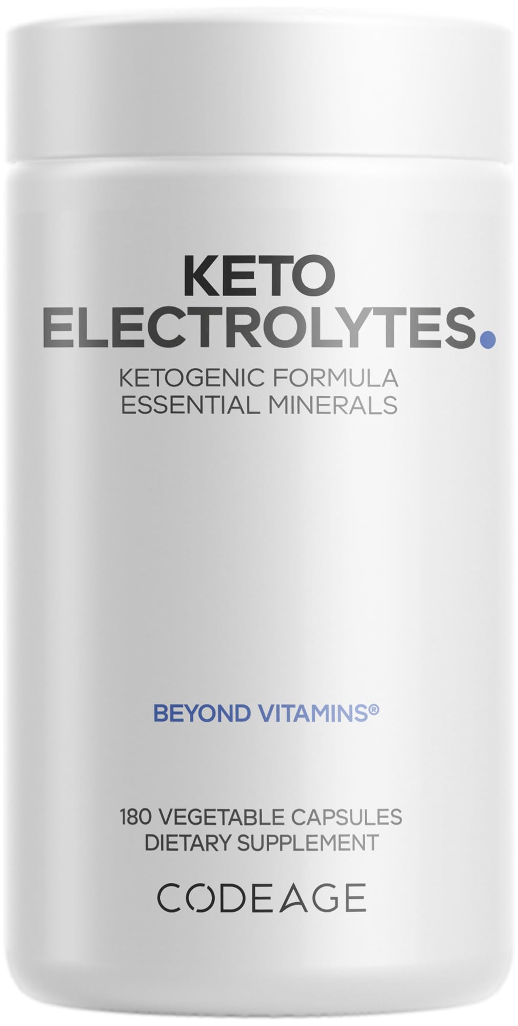 Codeage Keto Electrolytes Magnesium Potassium Calcium - 180 Capsules