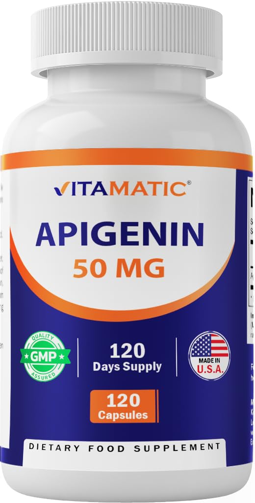 Vitamatic Apigenin 50 mg for Sleep & Relaxation - 240 Capsules