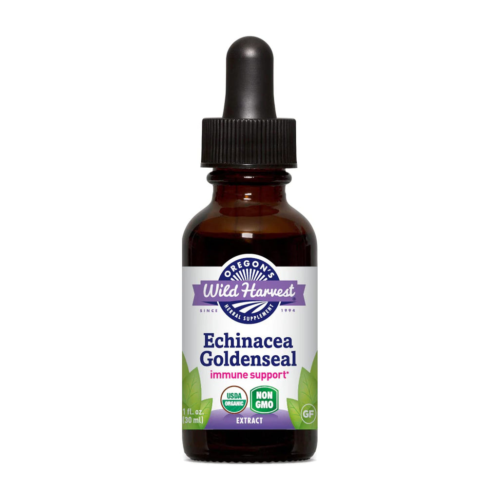 Oregon's Wild Harvest Echinacea Goldenseal Organic Supplement - 1 Fl Oz