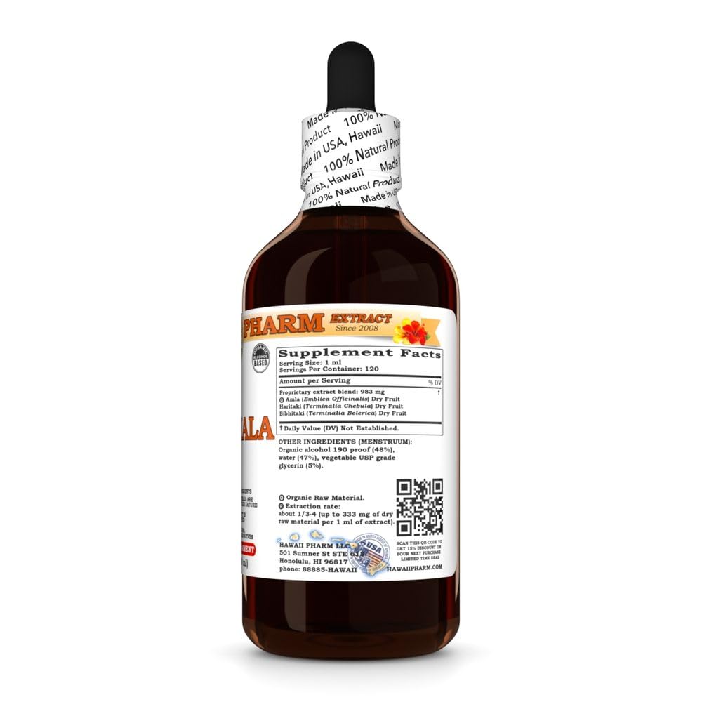 Hawaii Pharm Triphala (Emblica officinalis) Liquid Extract
