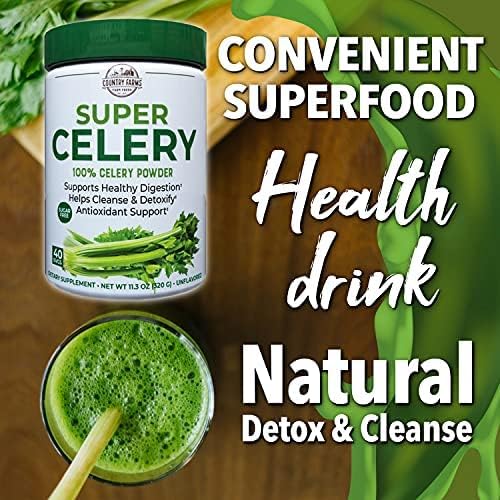 Country Farms Super Celery Powder Antioxidant Support - 40 Servings - image 6