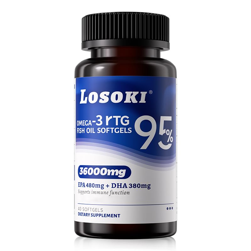 Losoki High Purity rTG Fish Oil Capsules - 40 Softgels