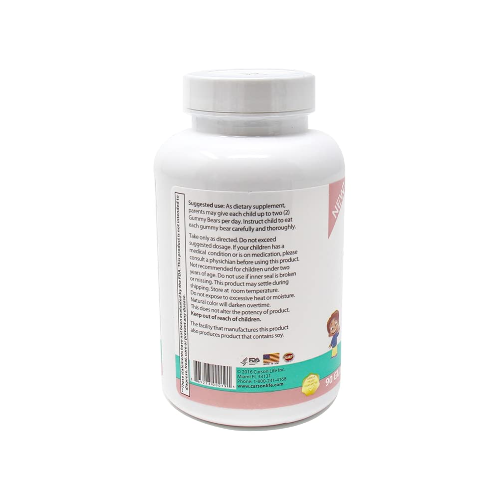 Carson Life Kids Multivitamin Gummies with Vitamins A B C H - 90 Count - image 2