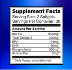 Blossom Nature Antarctic Krill Oil 1600mg - 60 Softgels - image 2