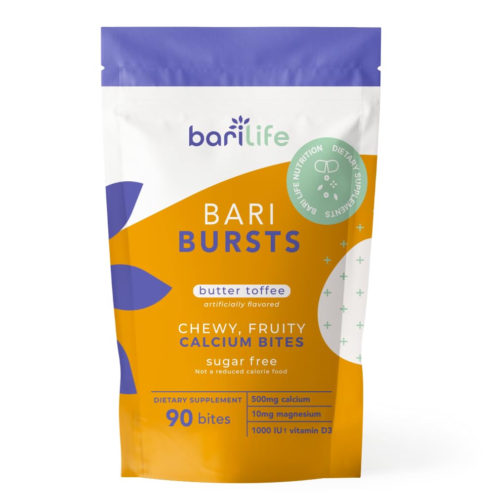Bari Life Calcium Citrate Bariatric Calcium Chews with 1000 IU Vitamin D3