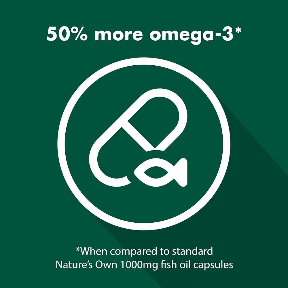 Nature's Own Omega 3 High Strength Odourless Fish Oil 1500 mg - 200 Capsules - image 5