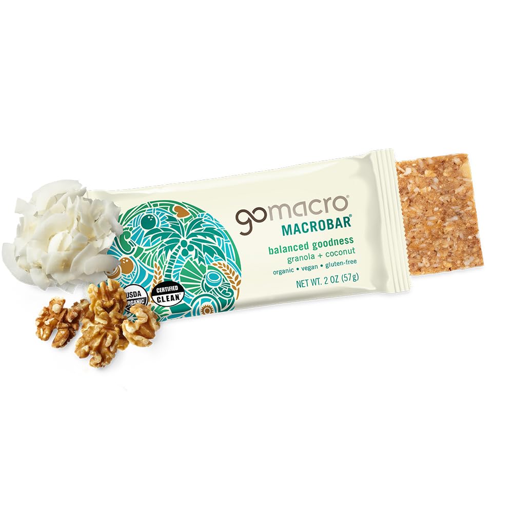 GoMacro MacroBar Organic Vegan Snack Bars Granola Coconut - 12 Count - image 3