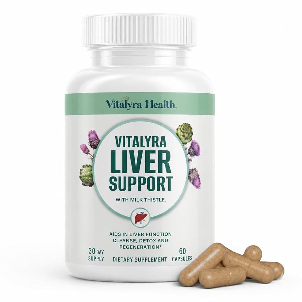Vitalyra Liver Support Supplement with Milk Thistle - 60 Capsules
