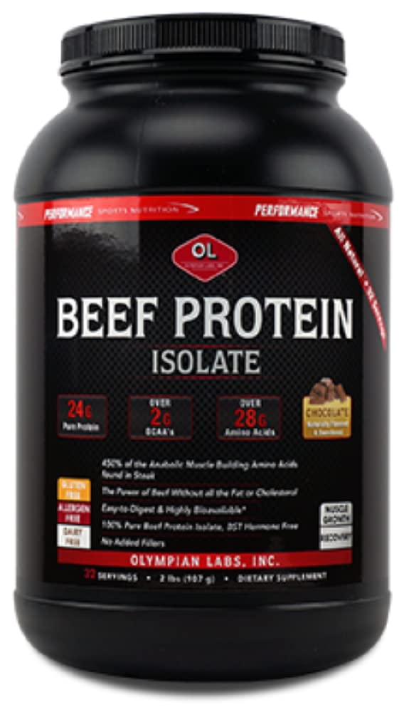 Olympian Labs Beef Protein Isolate Powder - 32 Ounces