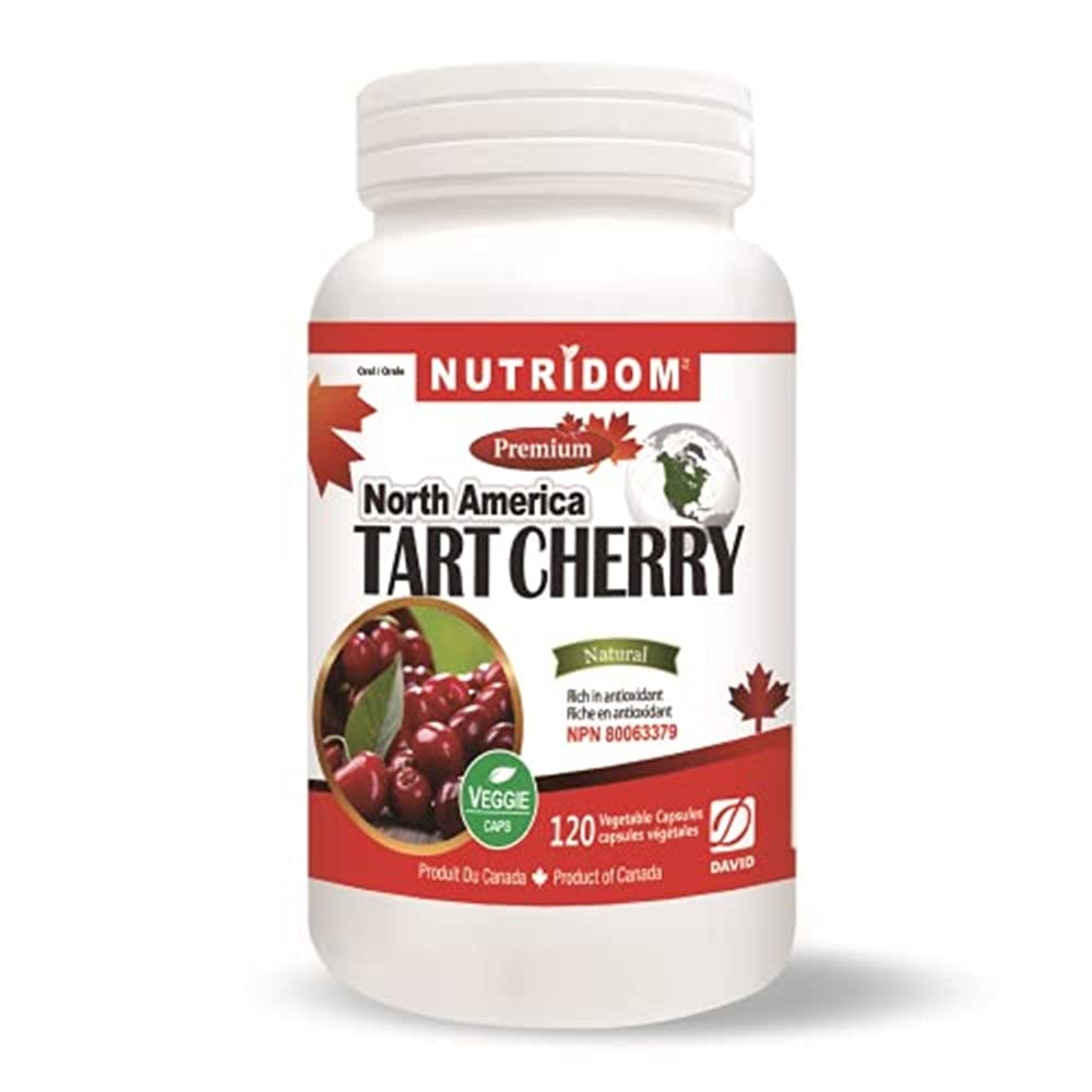 Nutridom Tart Cherry 500mg Antioxidant - 120 Vegetarian Capsules