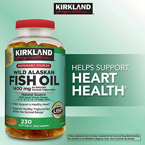Kirkland Signature Wild Alaskan Fish Oil 1400 mg - 230 Softgels - image 2