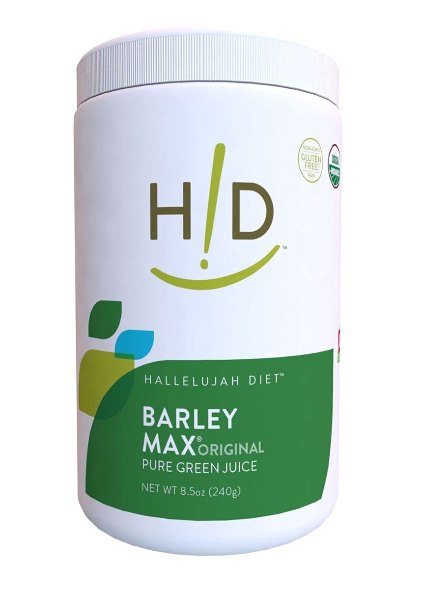 Hallelujah Diet Organic BarleyMax Barley Grass Powder - 8.5 oz