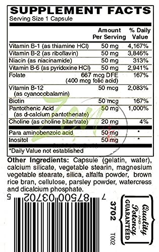 Zen Supplements Advanced B-Complex 50 - 100 Capsules - image 5