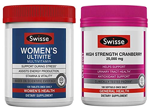 Swisse Women's Health 2-Pack: Ultivite Multivitamin & Cranberry