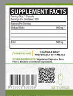 NutreeVit Ginkgo Biloba Capsules - 320 Capsules - image 2