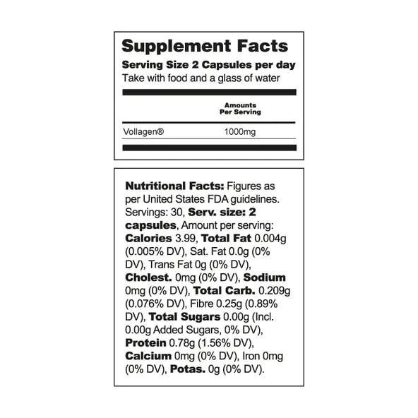 VEGETOLOGY Vollagen Plant Based Protein Complex - 60 Tablets - image 7