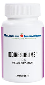 Relentless Improvement Iodine Sublime 12.5mg Thyroid Support - 200 Caplets